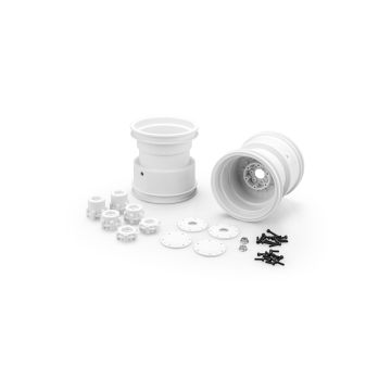 jConcepts Tribute 73's - 3.2 x 3.6" M/Truck Wheel White 2pc (JC3439W)