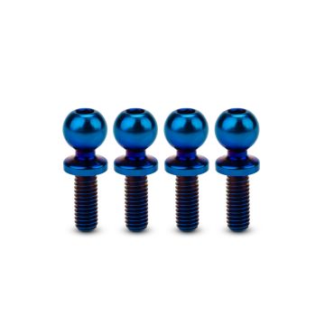 jConcepts JCI 5.5 x 8mm Revolved Ti Ball-Stud Blue 4pc (JC5133-1)
