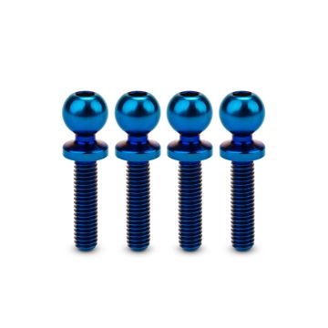 jConcepts JCI 5.5 x 12mm Revolved Ti Ball-Stud Blue 4pc (JC5135-1)