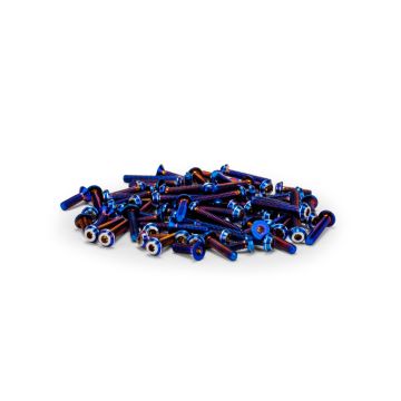 jConcepts RC10B7/D Titanium Top Hat Screw Set Upper Blue (JC5138-1)
