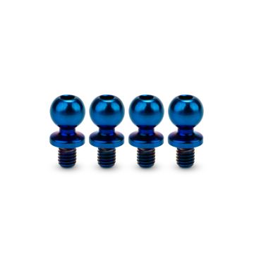 jConcepts JCI 5.5 x 4mm Revolved Ti Ball-Stud Blue 4pc (JC5140-1)