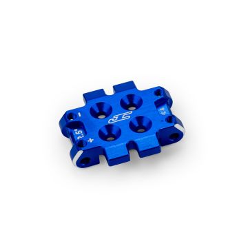 jConcepts RC10B7 Front Bulkhead 2.5 Deg (9.3g) Alloy - Blue (JC5184-1)