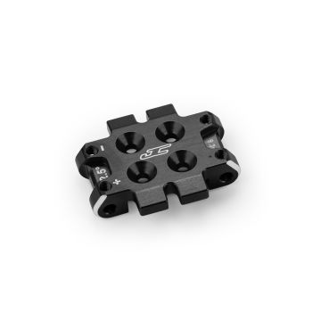 jConcepts RC10B7 Front Bulkhead 2.5 Deg (9.3g) Alloy - Black (JC5184-2)