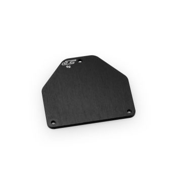 jConcepts RC10B7 Aluminum Servo Weight Plate (6g) - Black  (JC5191-2)