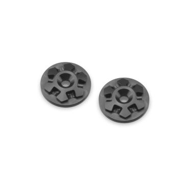 JConcepts RM2 Clover Large Flange 1/8th Wing Butt-Black 2pc (JC8125)