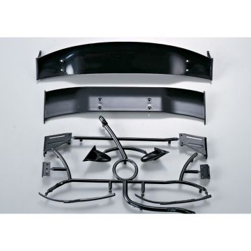 Killerbody 1:10 Moulded Rear Wing, Wiper & Mirror Set (KB48128)
