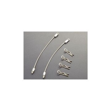 Killerbody Body Clips (4pcs.) with Metal cord 120mm (2pcs.) (KB48273)