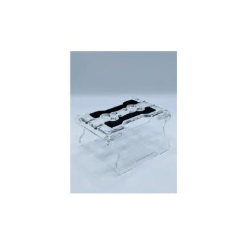 Klinik RC Folding RC Car Stand 1/8th - 1/10th - Clear (KLN-RC-FLD-RC-CLR)