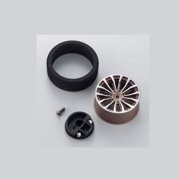 KO PROPO Aluminium Steering Wheel 2 - Gun Metal (KO10569)