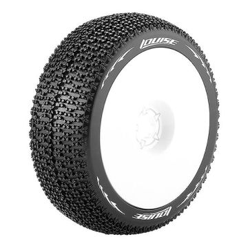 Louise RC B-Maglev 1:8 Fr/Rr Soft Hex 17mm White (L-T3100SW)