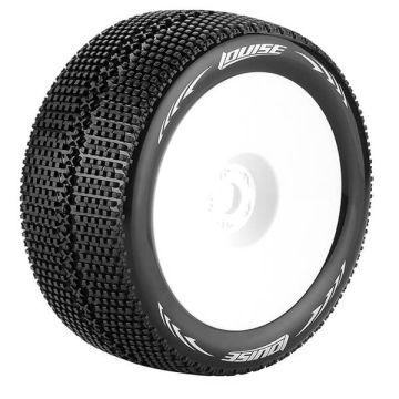 Louise RC T-Turbo 1:8 Fr/Rr Soft 1/2" Offset White (L-T3112SWH)