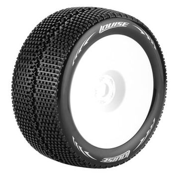 Louise RC T-Turbo 1:8 Fr/Rr Super Soft 1/2" Offset White (L-T3112VWH)