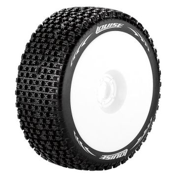 Louise RC B-Pirate 1:8 Fr/Rr Soft Hex 17mm White (L-T3126SW)