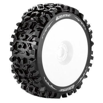 Louise RC B-Pioneer 1:8 Fr/Rr Soft Hex 17mm White (L-T3130SW)