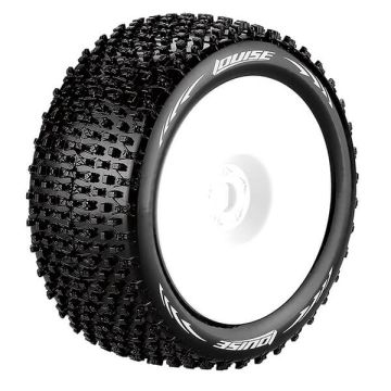 Louise RC T-Pirate 1:8 Fr/Rr Soft 1/2" Offset White (L-T3134SWH)