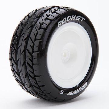 Louise RC E-Rocket 1:10 4wd/Rr Soft Kyosho Hex 12mm White (L-T3188SWKR)