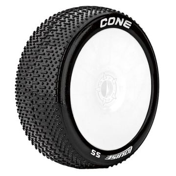Louise RC B-Cone 1:8 Fr/Rr Super Soft Hex 17mm White (L-T3192VW)
