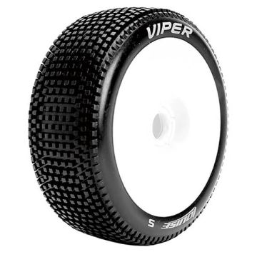 Louise RC B-Viper 1:8 Fr/Rr Soft Hex 17mm White (L-T3194SW)