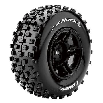 Louise RC SC-Rock 1:10 Rr Soft Slash Rr, Slash 4x4 F/R Black (L-T3229SBTR)