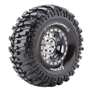 Louise RC CR-Champ 1:10 Super Soft Black Chrome Hex 12mm (L-T3231VBC)