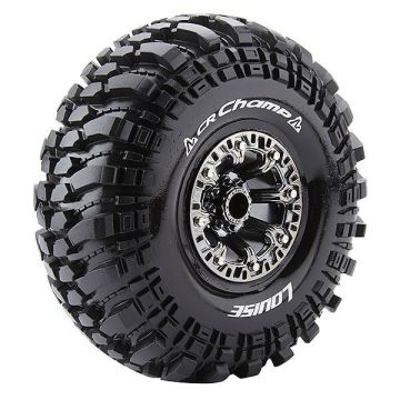 Louise RC CR-Champ 1:10 Super Soft Black Chrome Hex 12mm (L-T3236VBC)