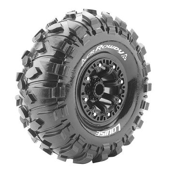 Louise RC CR-Rowdy 1:10 Super Soft Black Hex 12mm (L-T3238VB)