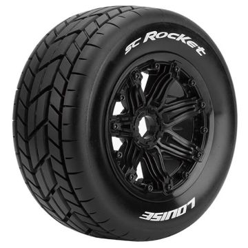 Louise RC SC-Rocket 1:5 Fr/Rr Sport Hex 24mm Black (L-T3291B)