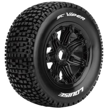Louise RC SC-Viper 1:5 Fr/Rr Sport Hex 24mm Black (L-T3294B)