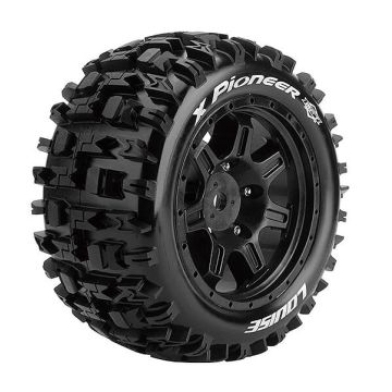 Louise RC X-Pioneer Black Mounted X-Maxx 24mm Hex (L-T3296B)