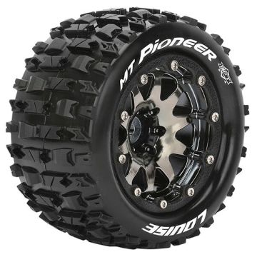 Louise RC MT-Pioneer 1:10 Soft Bead-Lock/0 Offset Hex 12mm Black Chrome (L-T3308SBC)