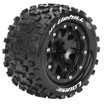 Louise RC MT-Uphill 1:10 Soft Bead-Lock/0 Offset Hex 12mm Black (L-T3309SB)