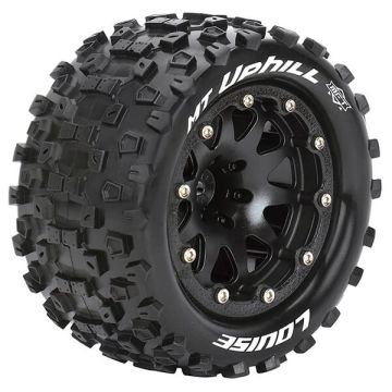 Louise RC MT-Uphill 1:10 Soft Bead-Lock/1/2 Offset Hex 12mm Black (L-T3309SBH)