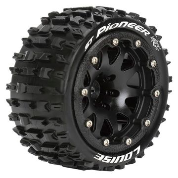 Louise RC ST-Pioneer 1:10 Soft Hex 14mm Black Arrma Granite Black (L-T3312SBM)