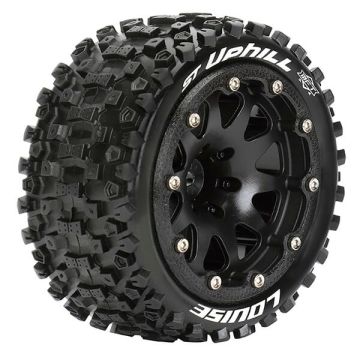 Louise RC ST-Uphill 1:10 Soft Bead-Lock/0 Offset Hex 12mm Black (L-T3313SB)