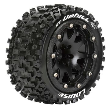 Louise RC ST-Uphill 1:10 Soft Bead-Lock/1/2 Offset Hex 12mm Black (L-T3313SBH)