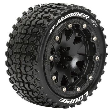 Louise RC ST-Hummer 1:10 Soft Bead-Lock/0 Offset Hex 12mm Black (L-T3314SB)