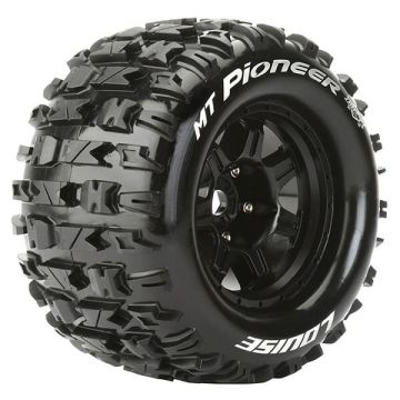 Louise RC MT-Pioneer 1:8 Sport 0" Offset Hex 17mm Black (L-T3321B)