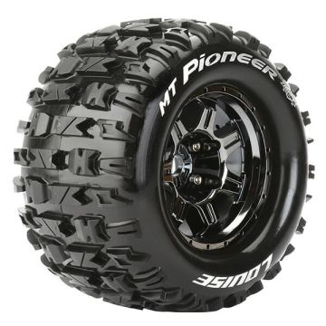 Louise RC MT-Pioneer 1:8 Sport 0" Offset Hex 17mm Black Chrome (L-T3321BC)