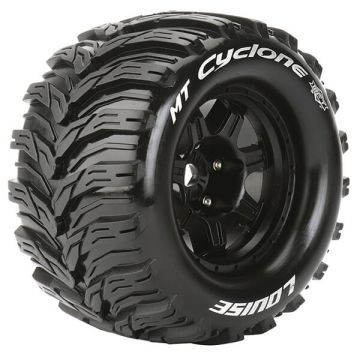 Louise RC MT-Cyclone 1:8 Sport 0" Offset Hex 17mm Black (L-T3323B)
