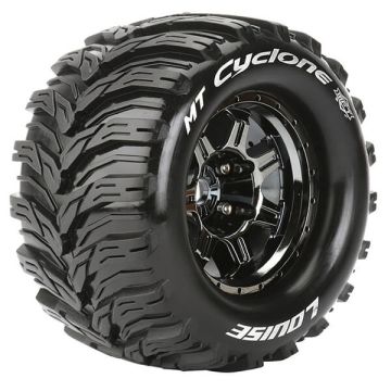 Louise RC MT-Cyclone 1:8 Sport 0" Offset Hex 17mm Black Chrome (L-T3323BC)