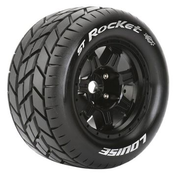 Louise RC ST-Rocket 1:8 Sport 0" Offset Hex 17mm Black (L-T3324B)