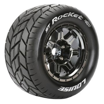 Louise RC ST-Rocket 1:8 Sport 0" Offset Hex 17mm Black Chrome (L-T3324BC)