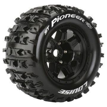 Louise RC ST-Pioneer 1:8 Sport 0" Offset Hex 17mm Black (L-T3325B)