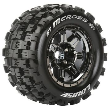 Louise RC ST-MCRoss 1:8 Sport 0" Offset Hex 17mm Black Chrome (L-T3327BC)