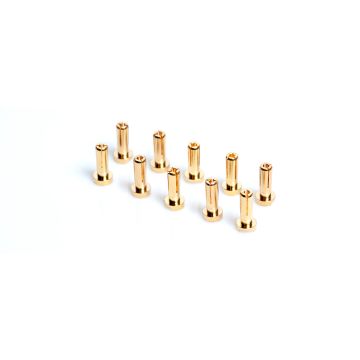LRP 4mm Gold Connectors - Works Team - 10pk (14mm) (LRP65950)