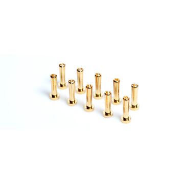 LRP 4mm Gold Connectors - Works Team - 10pk (18mm) (LRP65951)