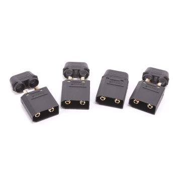 Monkey King XT90Plug With Sheath Male Only Black - 4pcs (MK2910HMBK)