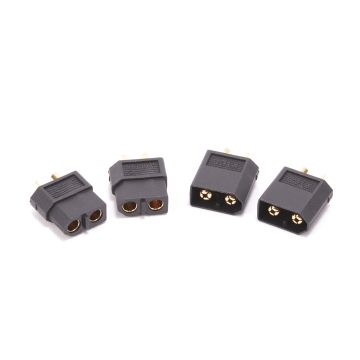 Monkey King XT60 Plug M/F Black - 2pcs (MK2980BK)