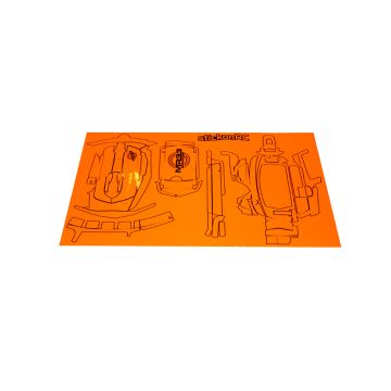 MR33 Sanwa MT-44 Skin - Neon Orange (MR33-S-MT44-O)