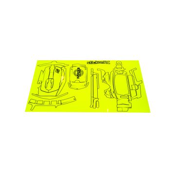 MR33 Sanwa MT-44 Skin - Neon Yellow (MR33-S-MT44-Y)